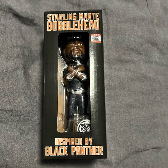NEW YORK METS STERLING MARTE BOBBLEHEAD INSPIRED BY BLACK PANTER - Picture 1 of 5